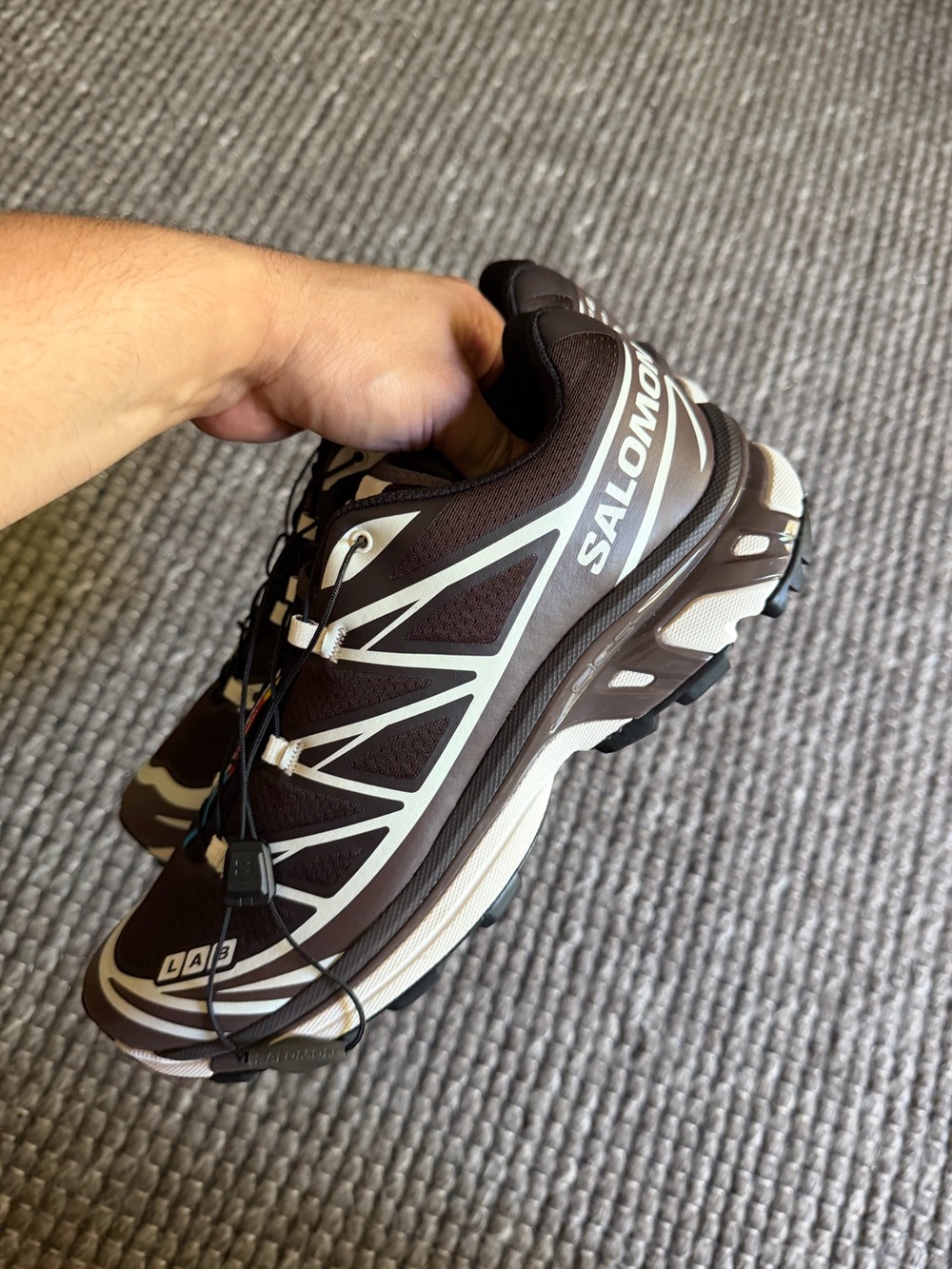 Salomon “Black Coffee/French Roast” Trail Running Shoe - S/LAB Inspired XT-6